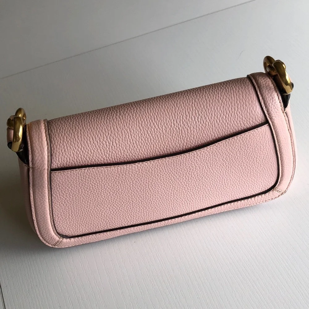 KATE SPADE Gramercy Small Flap Shoulder Bag  in Chalk Pink Pebbled Leather NWOT